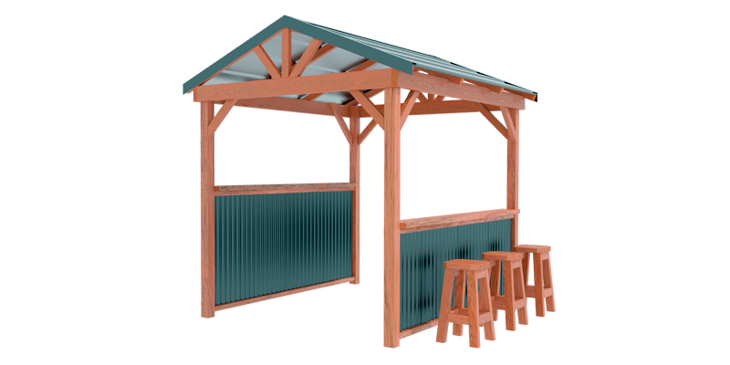 BBQ Hut Corrugated Quarter